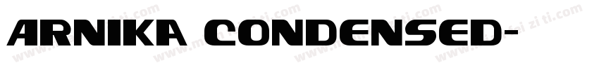 Arnika Condensed字体转换